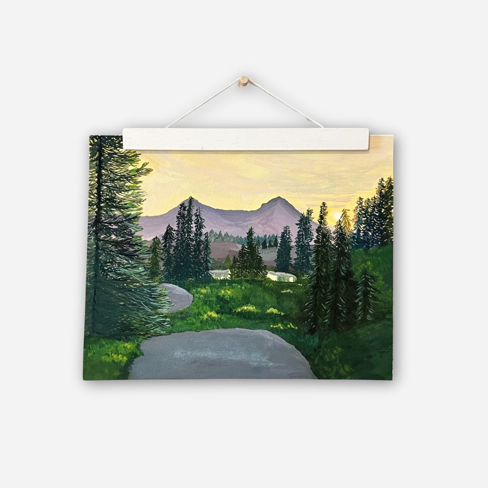 Mountains at First Light - 10" x 8"