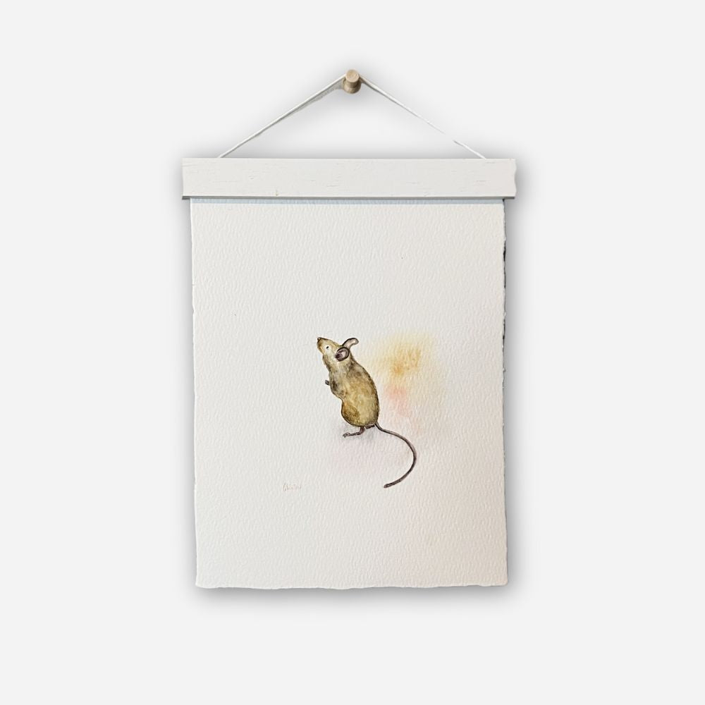 Curious Mouse - 6" x 8"